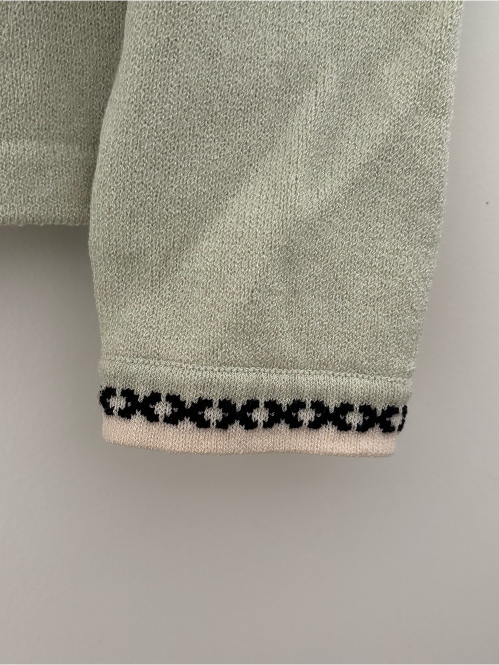 St. John Collection by Marie Gray Green Zip Knit Sweater Long Sleeve Vintage - Picture 13 of 14